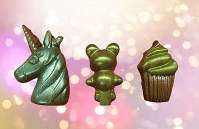 Images de guimauves maison en formes de licorne, de souris et de cupcake, réalisées par Le Fouet Enchanté.